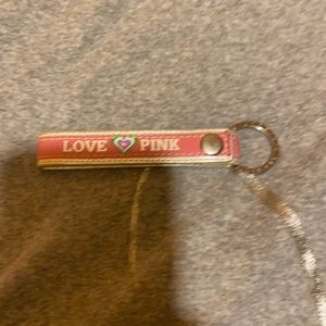 Brand new HTF PINK keychain
